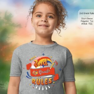Stylish Youth Short Sleeve Shirt for 2nd Grade Students