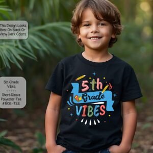 Stylish Youth Short Sleeve Shirt for 5th Grade Students
