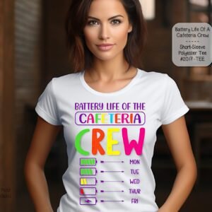 Versatile Short Sleeve Shirt for Cafeteria Staff
