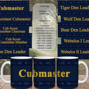Personalizable Ceramic Mug: Cub Scouts Leaders