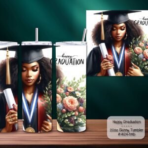 Graduation Girl on a Skinny Tumbler