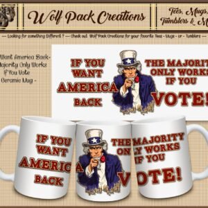 Amazing Ceramic Mug Supports Voting for America