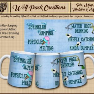 Beautiful Ceramic Mug describing the Perfect Summer