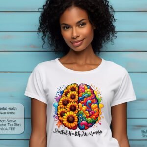 Beautiful Mental Health Awareness Design on Short Sleeve Shirt