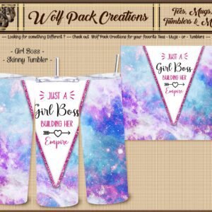 Skinny Tumbler for the Girl Boss Building her Empire