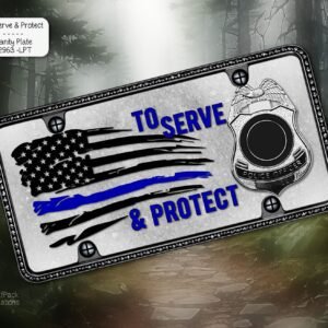Serve & Protect License Plate