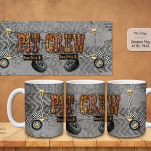 Stylish Ceramic Coffee Mugs for the Pit Crew