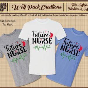 Beautiful Short Sleeve Shirt for the Future Nurse