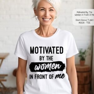 Comfortable Polyester Short Sleeve Shirt: Motivated by the Women