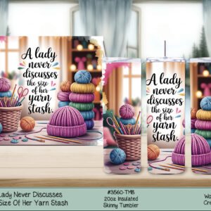 Yarn Lover's Vacuum Insulated Tumbler - Keep Your Drink Hot!