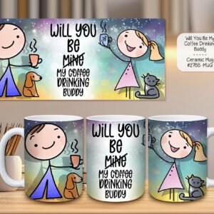 Valentine's Day Ceramic Coffee Mug - Heartwarming Gift