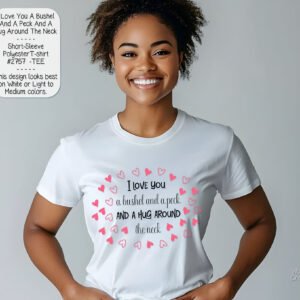 Valentine's Day Love T-Shirt - Short Sleeve Polyester Shirt