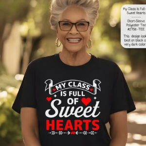 Valentine's Day Class Teacher T-Shirt - Sweet Hearts Polyester