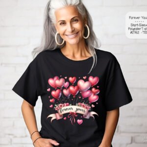 Forever Yours Valentine's Day T-Shirt - Short Sleeve - Polyester
