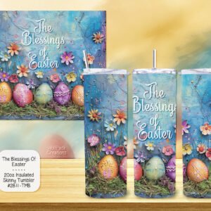 Easter Blessings Stainless Steel Tumbler - The Joy of Spring sipping!