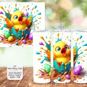 Easter Chick Stainless Steel Tumbler - Insulated Drink Cup