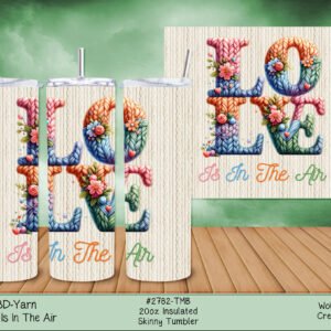 Tumbler Love in the Air, Stainless Steel, Valentines Day Gift