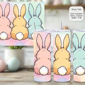 Easter Bunny Tails Insulated Tumbler Cup - Stainless Steel