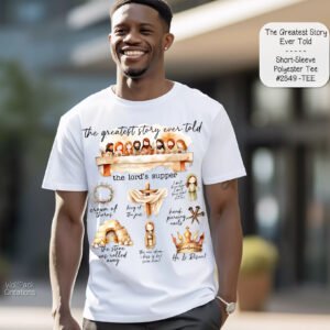 Easter Lord T-Shirt: The Greatest Story Ever Told, Polyester, Short Sleeve
