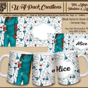 Personalizable Beautiful Ceramic Mug for Nurses