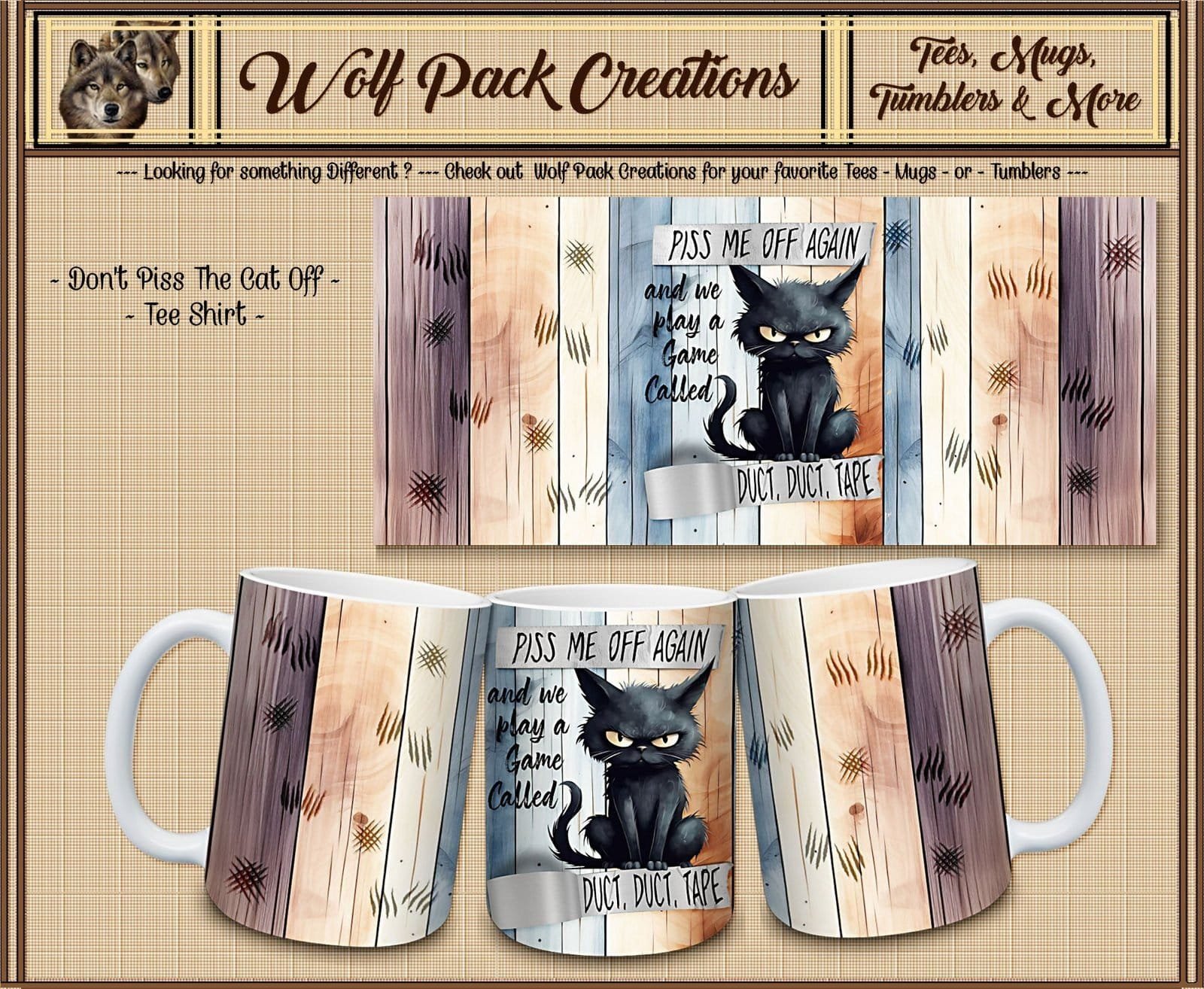 Ceramic Mug for those who Want to Avoid Cat's Wrath
