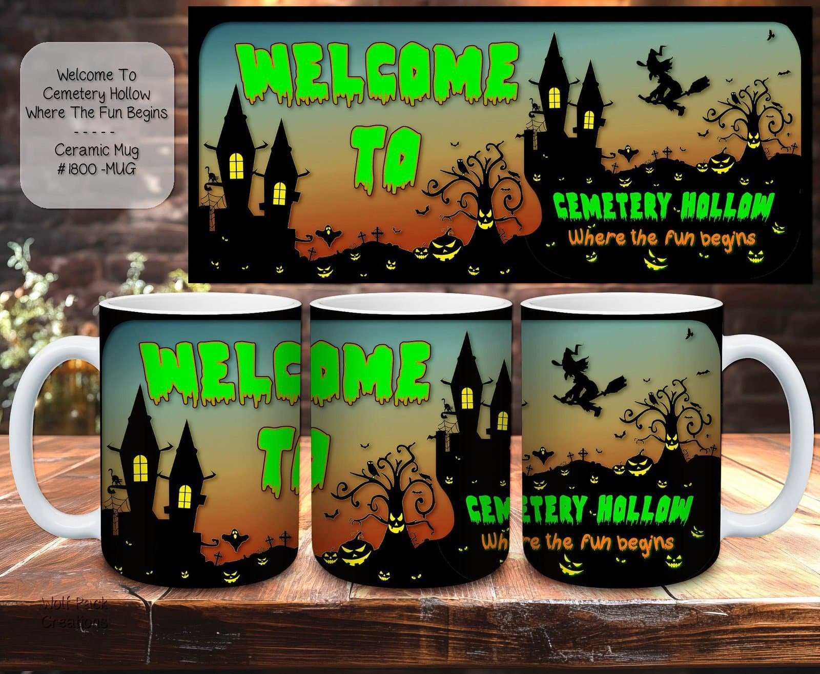 Beautiful Ceramic Mug featuring Cemetery Hollow