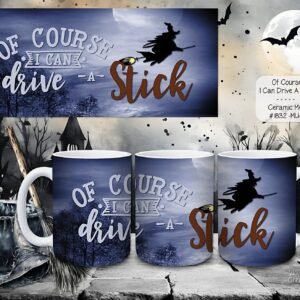 Enchant Your Mornings with Our Witch Broomstick Ceramic Coffee Mugs