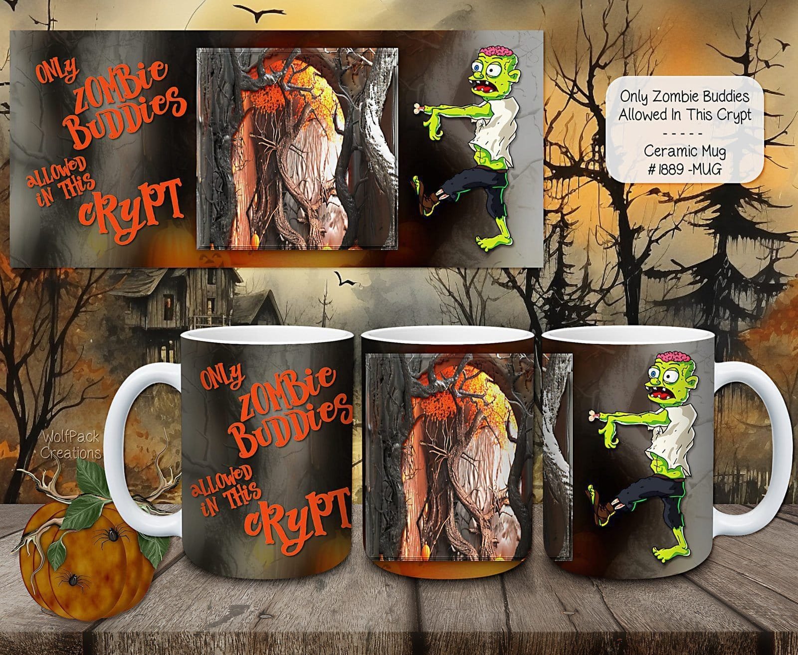 Zombie Buddies Ceramic Coffee Mug: The Perfect Blend of Fun and Functionality