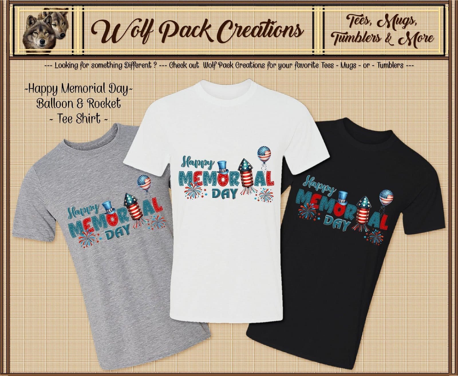 Beautiful Happy Memorial Day Short Sleeve T-Shirt