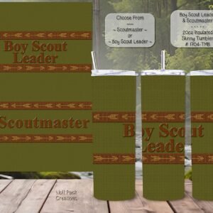 Personalizable Skinny Tumbler: Boy Scouts Leaders