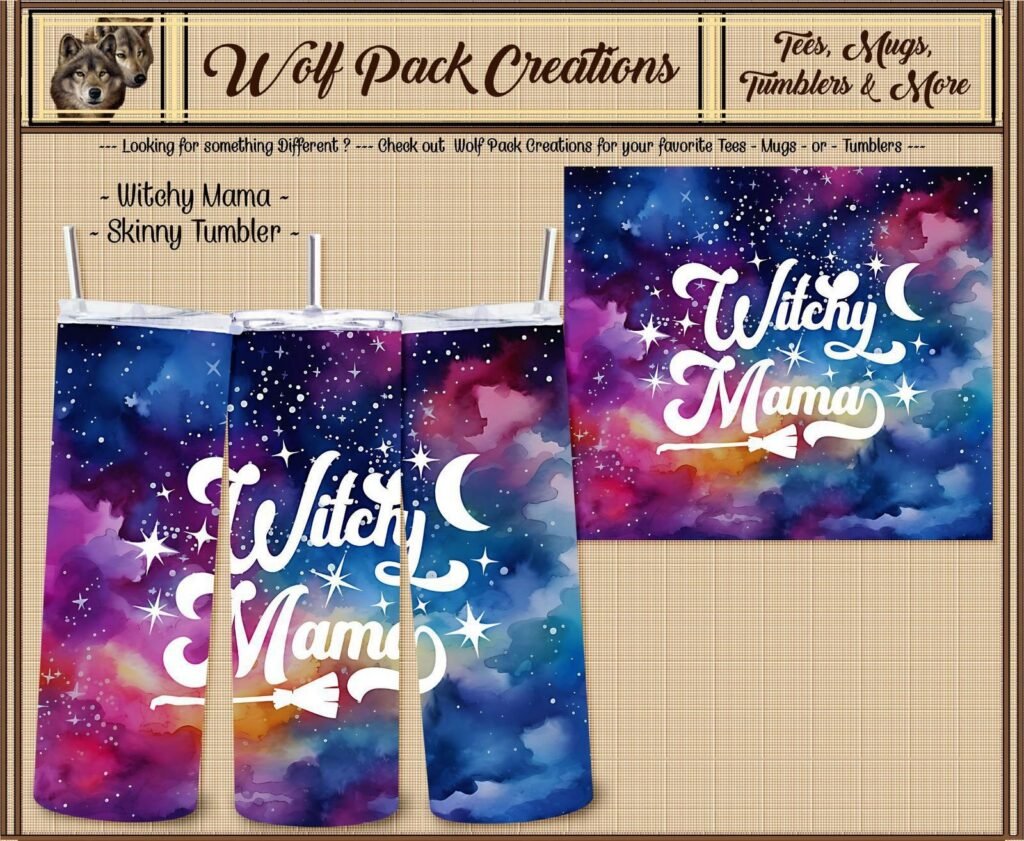 Beautiful Witchy Mama Tumbler