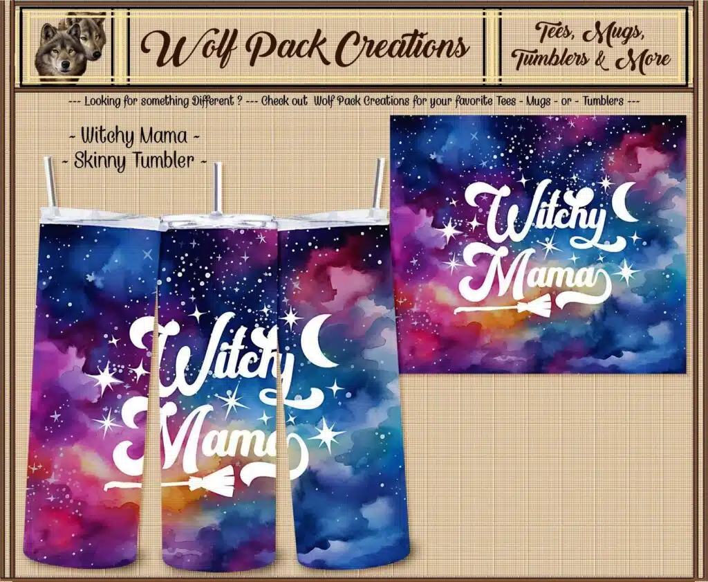 Beautiful Witchy Mama Tumbler