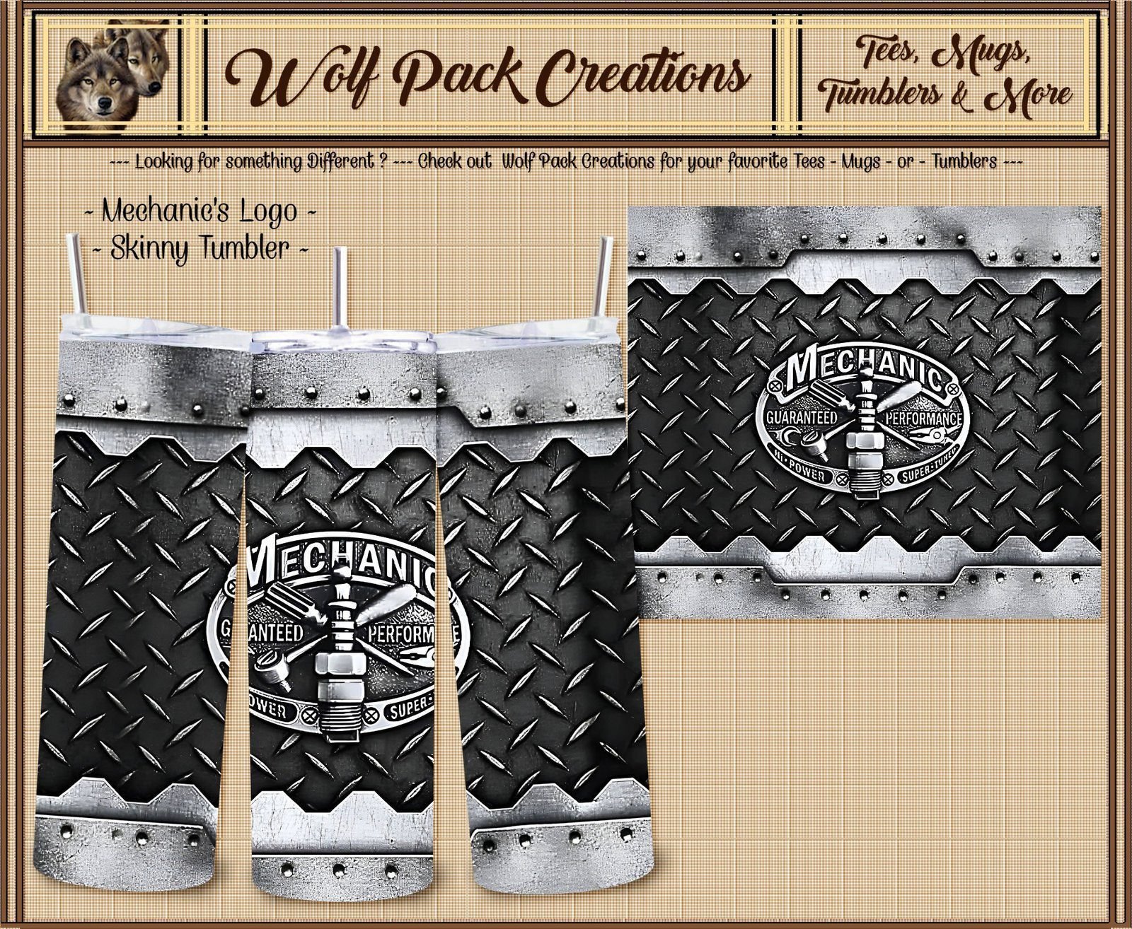 Stunning Skinny Tumbler for all Mechanics
