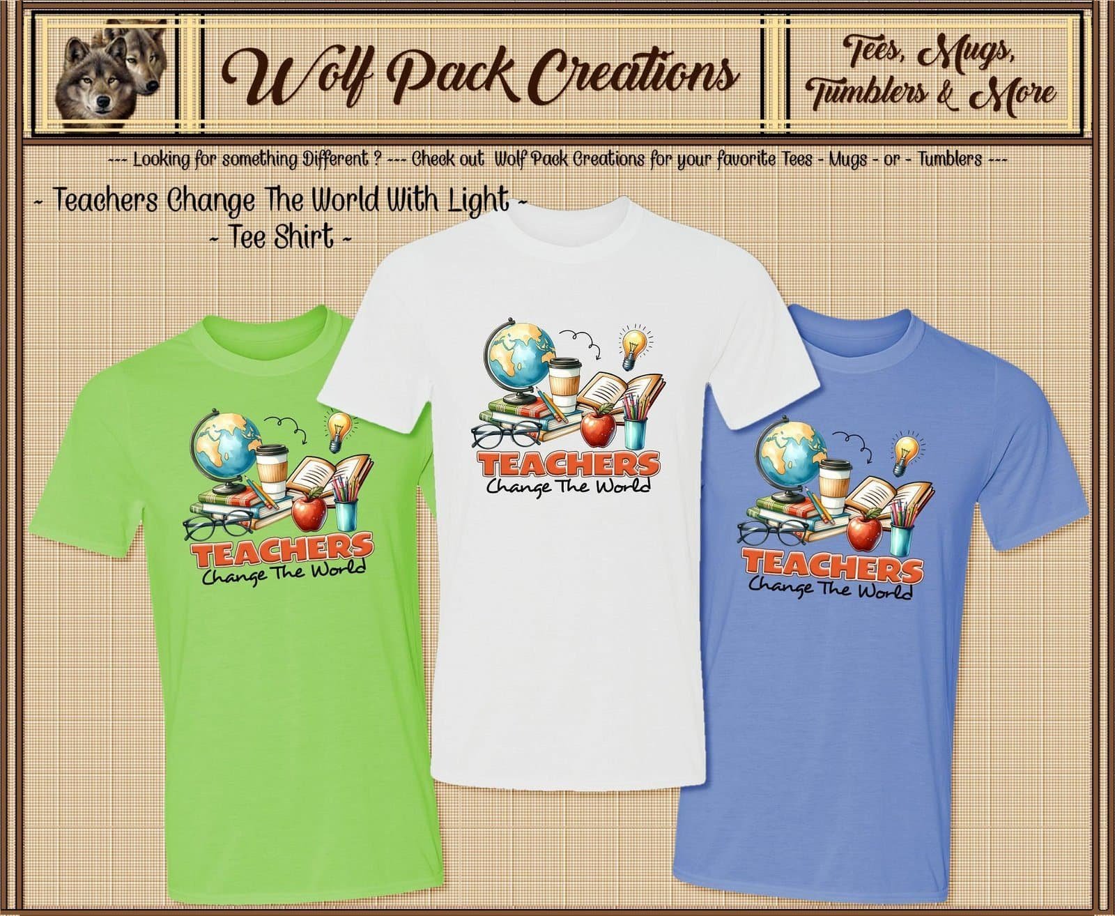 Today's Teachers Change the World Short Sleeve T-Shirt