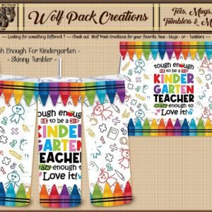 Beautiful Kindergarten Teacher Skinny Tumbler