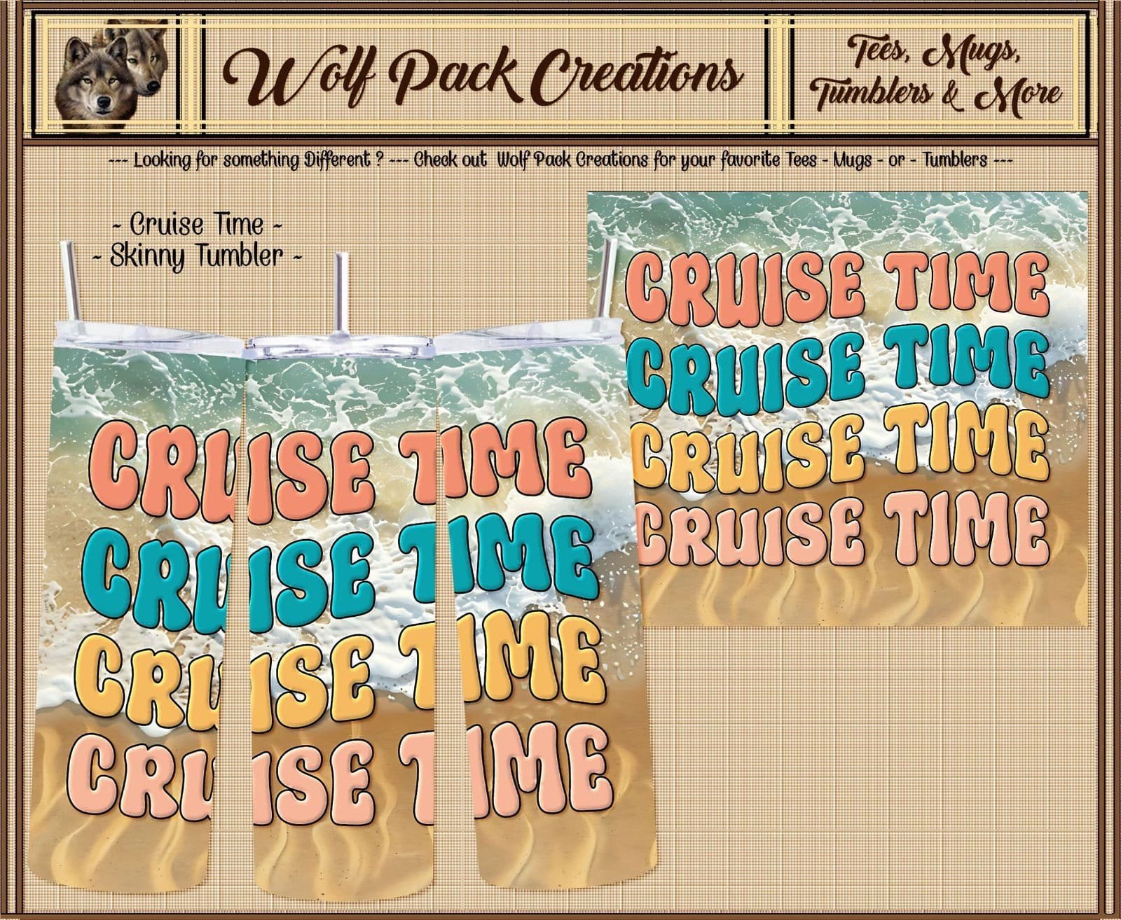 Exciting Cruise Time Skinny Tumbler