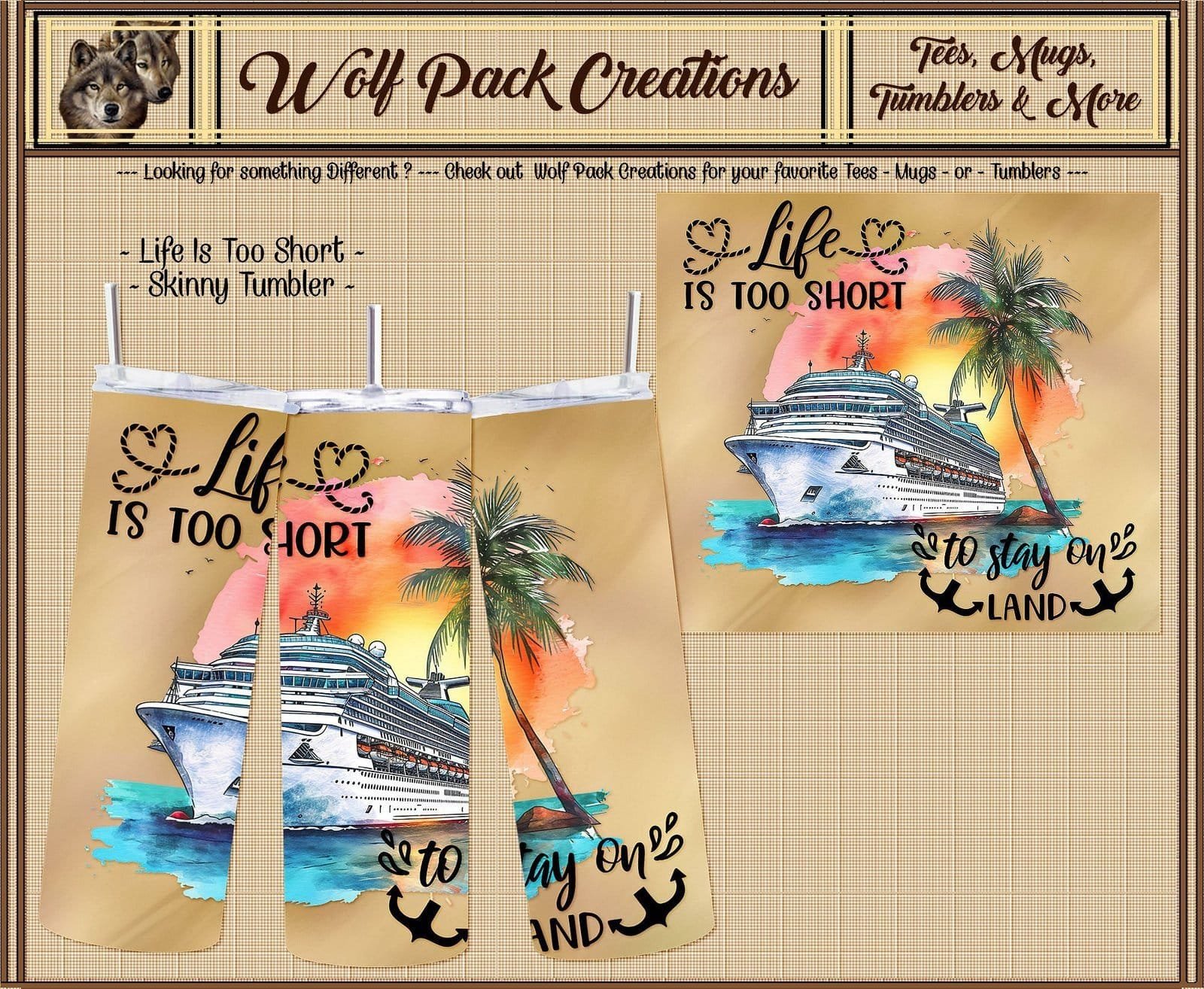 Beautiful Skinny Tumbler for Those who Love to Cruise