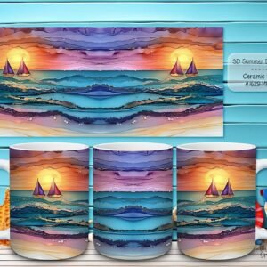 Beautiful 3D Summer Dreams Design on a Ceramic Mug