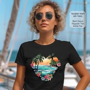 Beautiful Short Sleeve Shirt: Hawaii Palm Trees