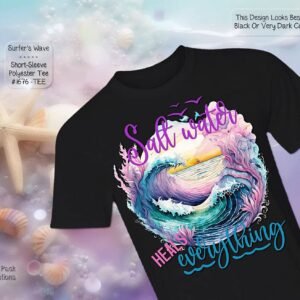 Outstanding Short Sleeve Shirt: Salt Water Heals Everything