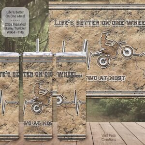 The Ultimate Stainless Steel Skinny Tumbler for Bike Enthusiasts