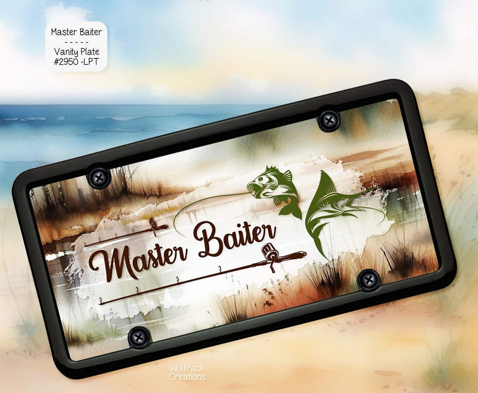 Master Baiter License Plate