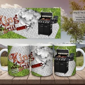 Beautiful King of the Grill Design on a Ceramic Mug