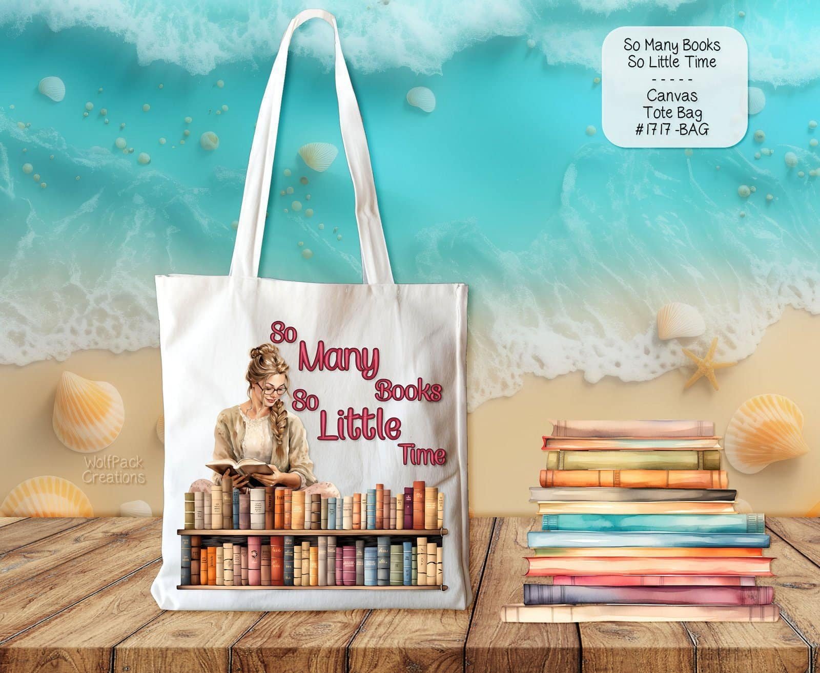 So Many Books, So Little Time Tote Bag