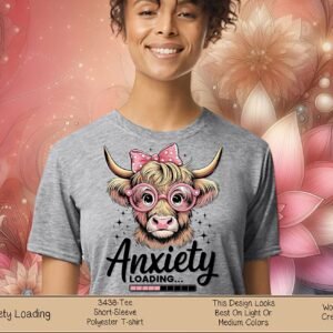 Hilarious Highland Cow Anxiety Loading Shirt