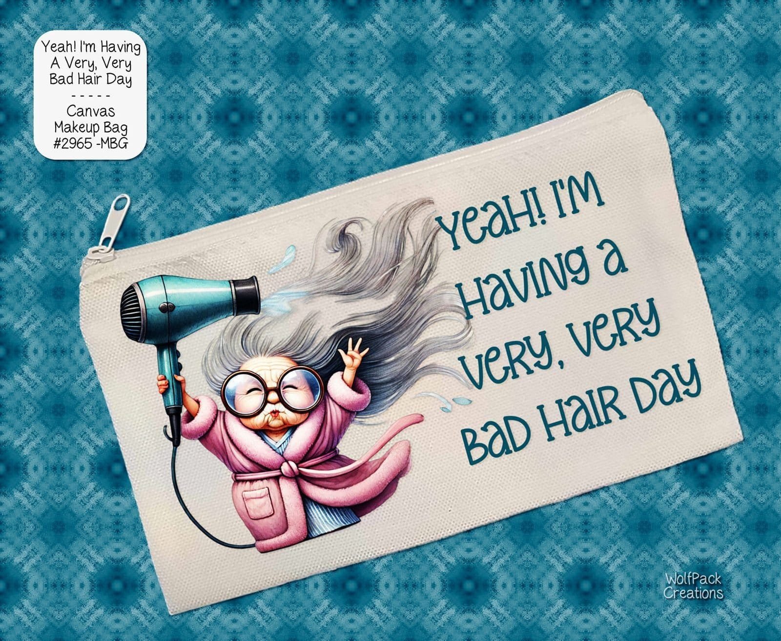 Bad Hair Day Zipper Pouch