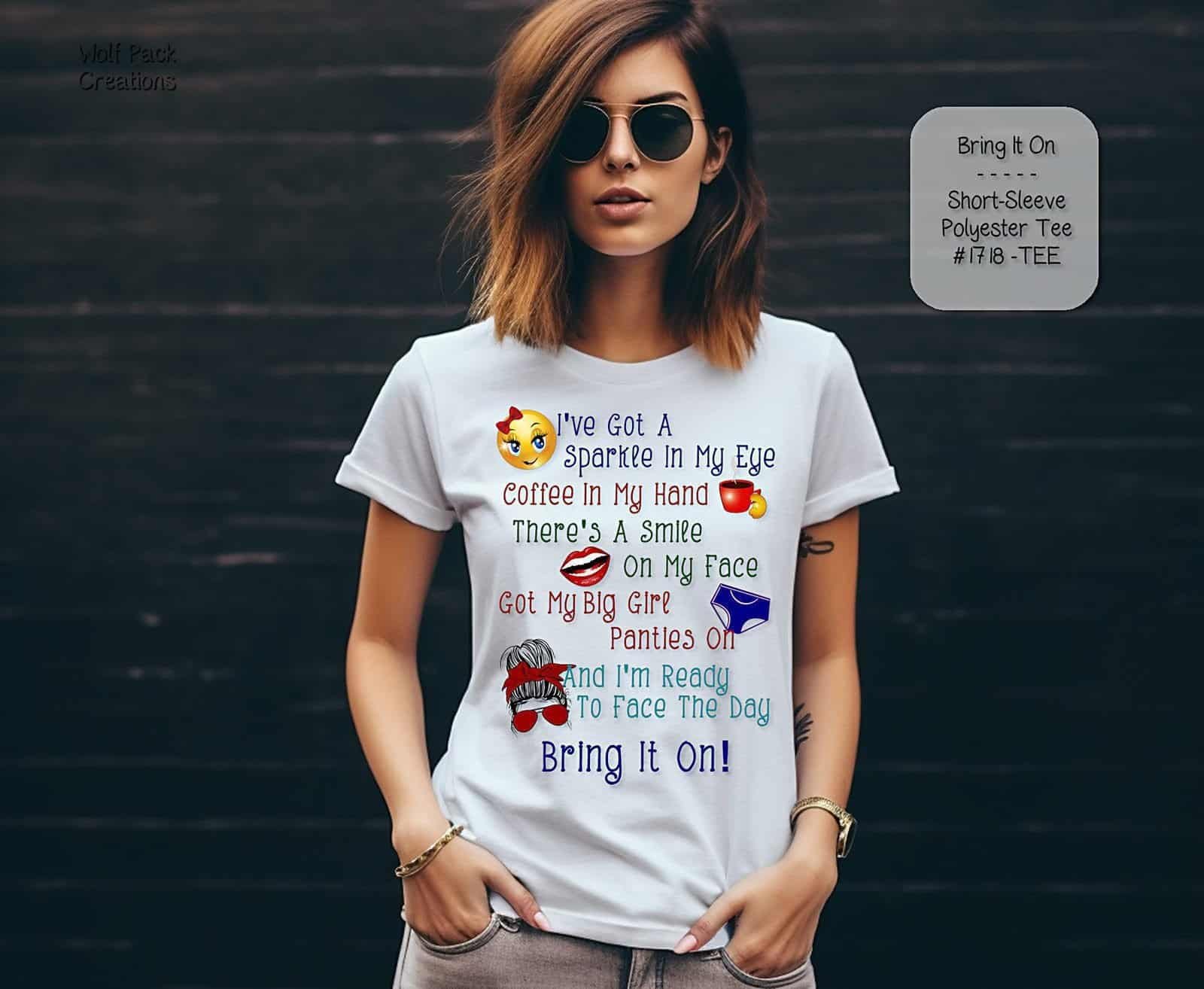 Uplifting Short Sleeve Shirt: Bring it On!