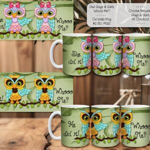 Charming Owl Ceramic Coffee Mugs to Brighten Your Day: Whooo Me?