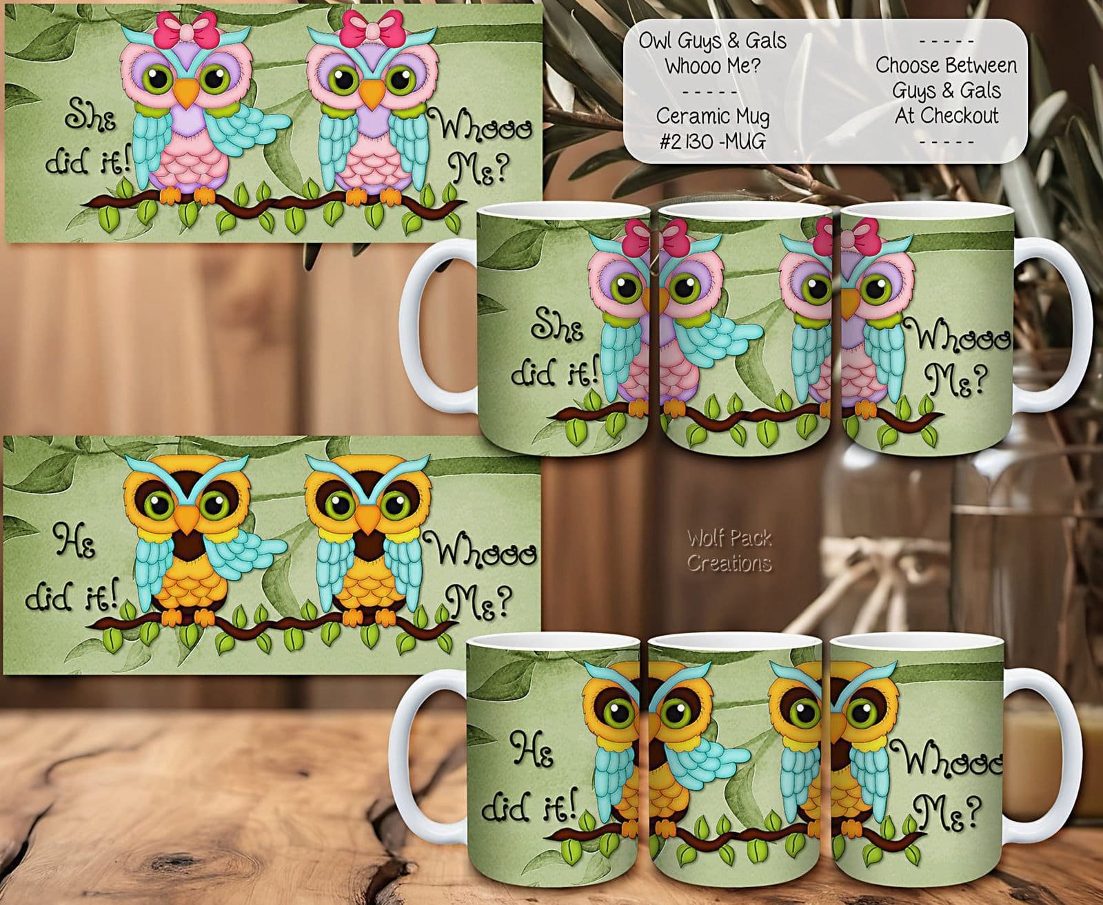Charming Owl Ceramic Coffee Mugs to Brighten Your Day: Whooo Me?