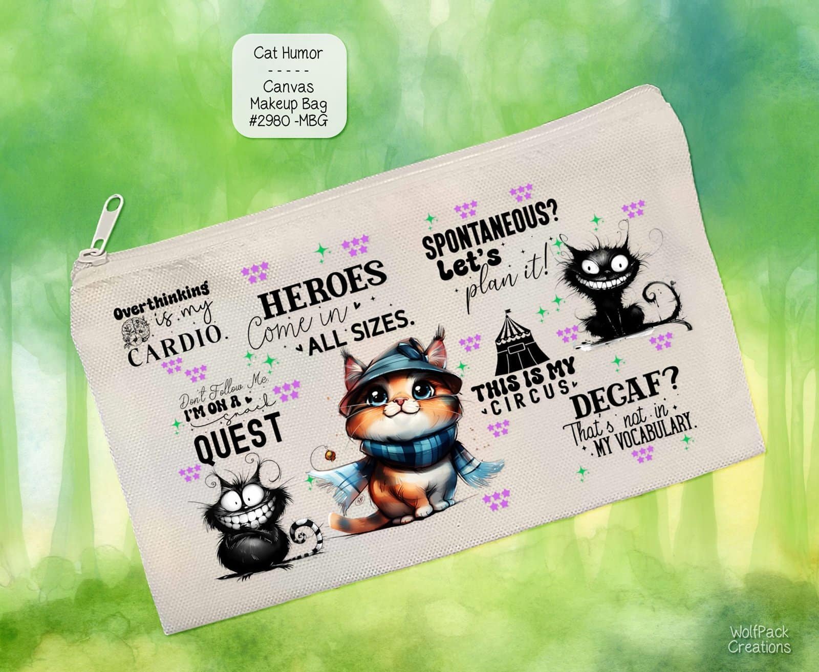Cat Humor Zipper Pouch